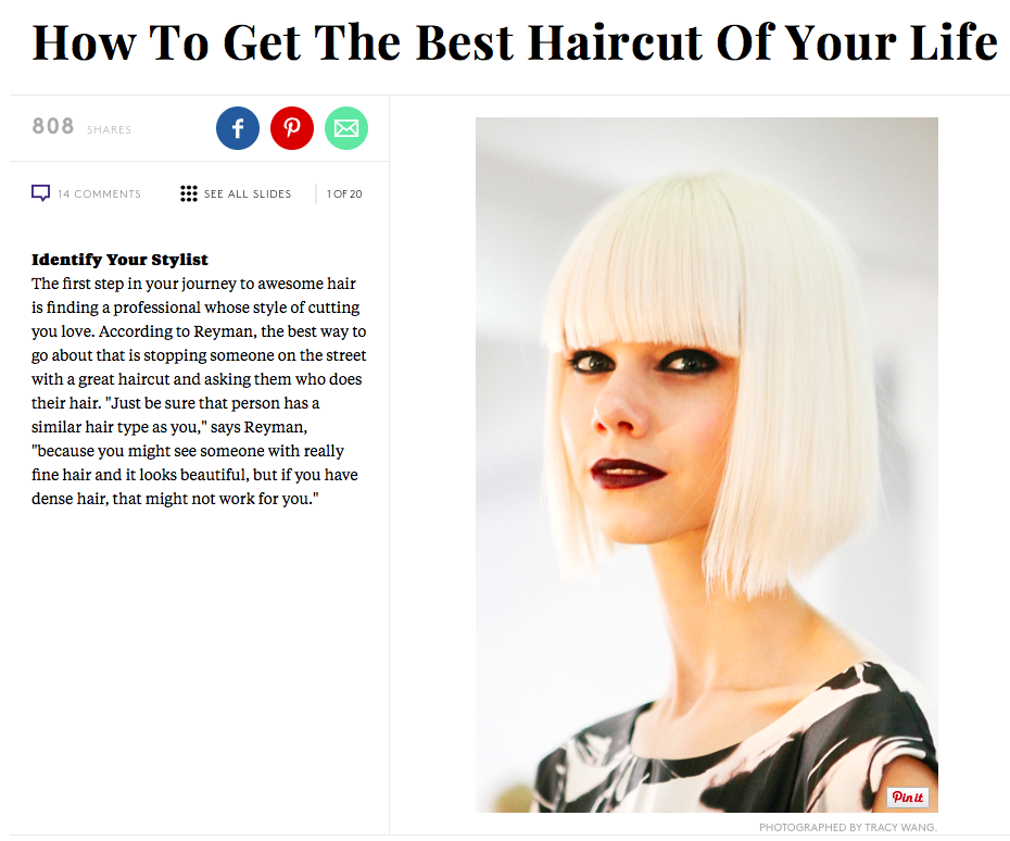 Refinery29 How to Get the Best Haircut of Your Life Spoke & Weal
